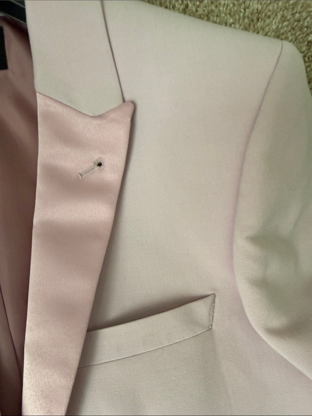 ASOS Pale Pink Tailored Blazer - Picture 3 of 4